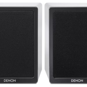 Denon SCN-4 bookshelf speakers with wood and MDF cabinets