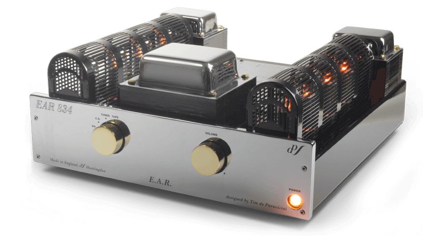 ear-yoshino-834-integruotas-stiprintuvas EAR Yoshino 834 integrated tube amplifier with brass front panel