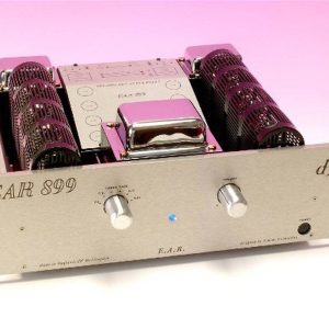 EAR Yoshino 899 integrated tube amplifier with 19-inch anodized aluminum front panel