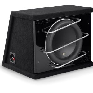 JL Audio CLS113RG-W7AE subwoofer enclosure with aluminium rod grille