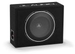 JL Audio CS110LG-TW1-2 žemųjų dažnių kolonėlė su juoda kilimine apdaila