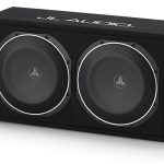 JL Audio CS210LG-TW1 subwoofer in a sealed enclosure
