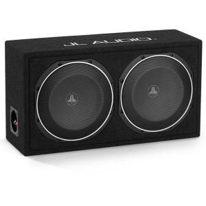 JL Audio CS210LG-TW1 car subwoofer with a black carpet finish