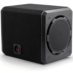 CS212OG-TW3 sealed subwoofer enclosure with black carpet finish