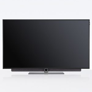 Loewe bild 3.49 TV with a brushed aluminium frame