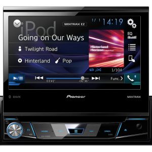 Pioneer AVH-X7800BT 1-DIN in-car multimedia receiver with a fold-out touchscreen