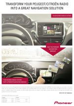 Pioneer AVIC-F260PSA automobilinės navigacijos blokas su HERE žemėlapiu