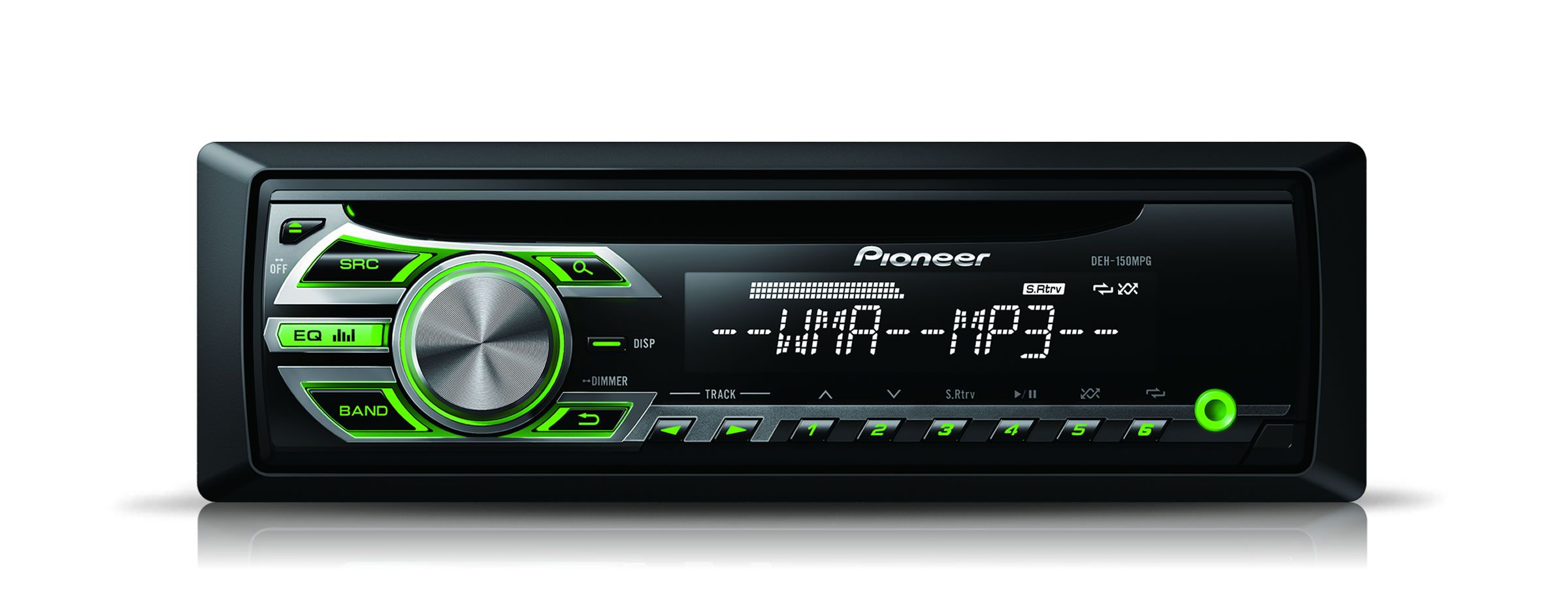pioneer-deh-150mpg-magnetola Pioneer DEH-150MPG 1-DIN automobilinis CD grotuvas-imtuvas