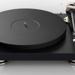 Pro-Ject DEBUT PRO turntable with a satin black finish