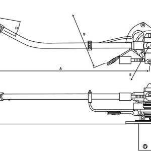 SME M2-12R tonų ranka – techninis brėžinys